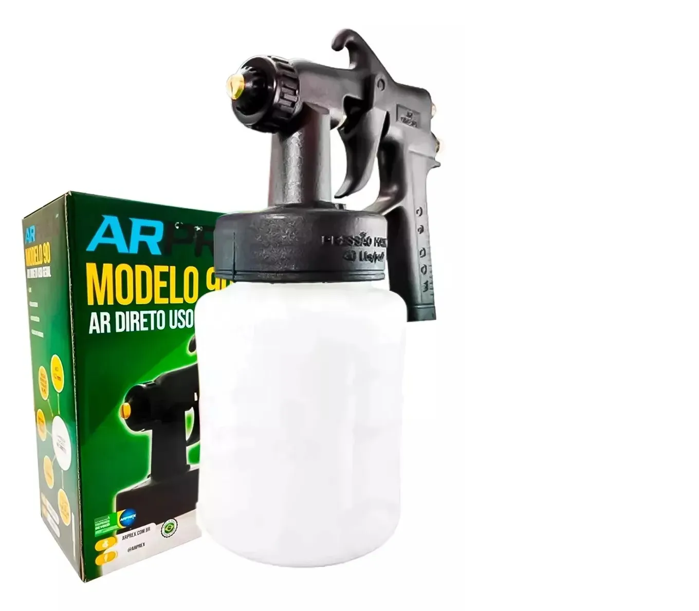 Pistola de Pintura Profissional Arprex Mod.90 - Imagem 2